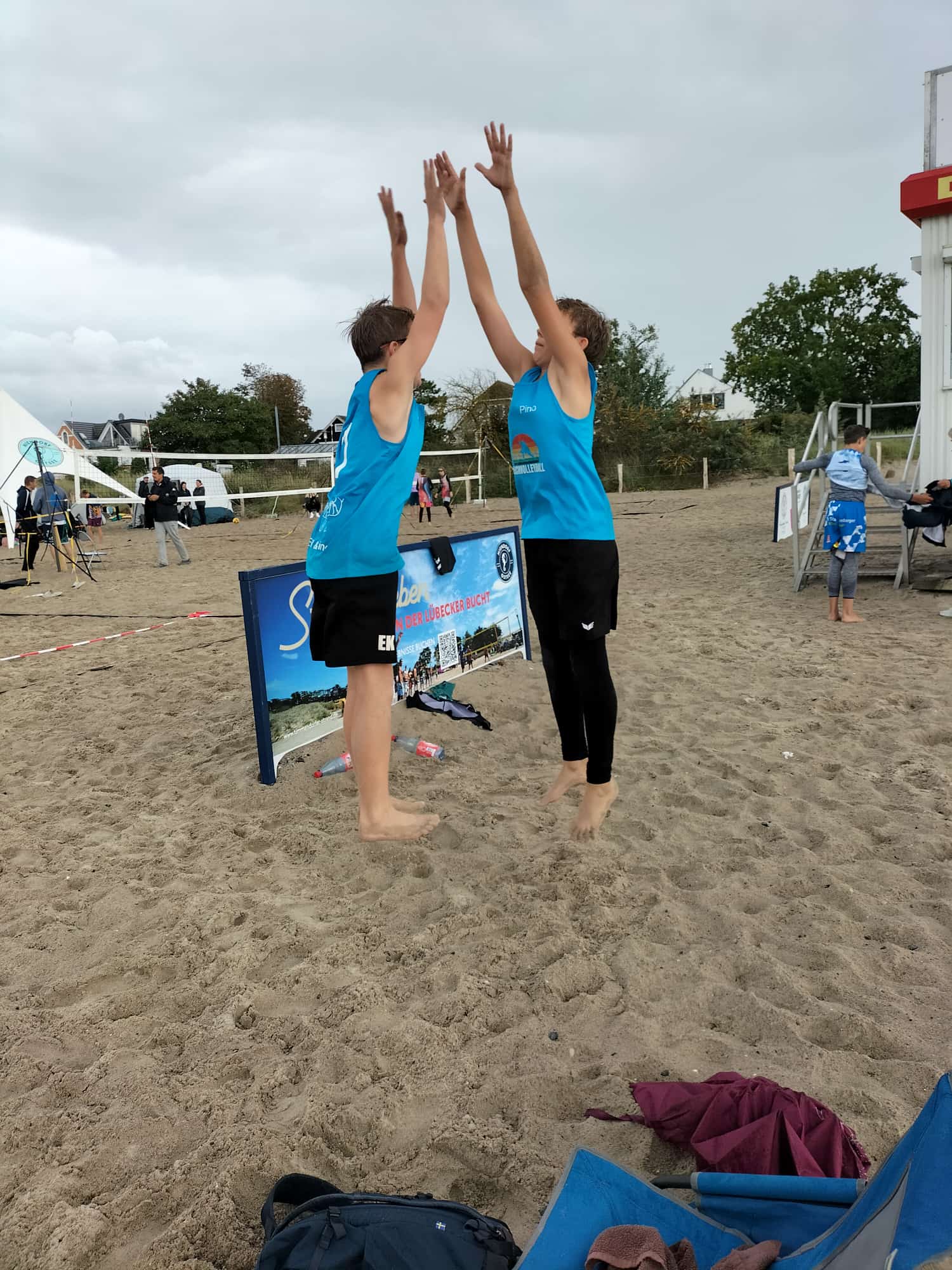 Pino und Emil am Timmendorfer Strand