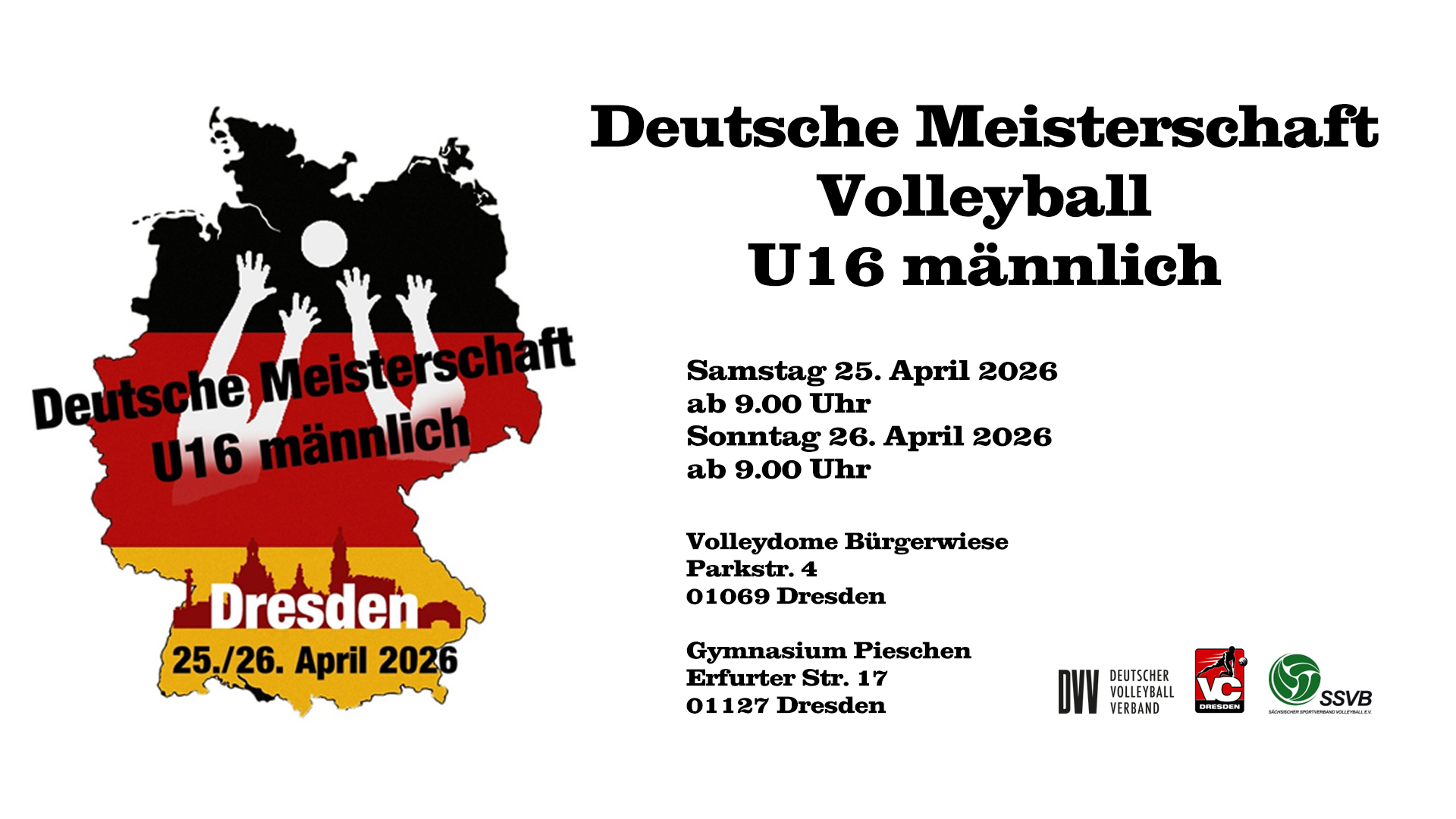 Plakat DM U16 in Dresden
